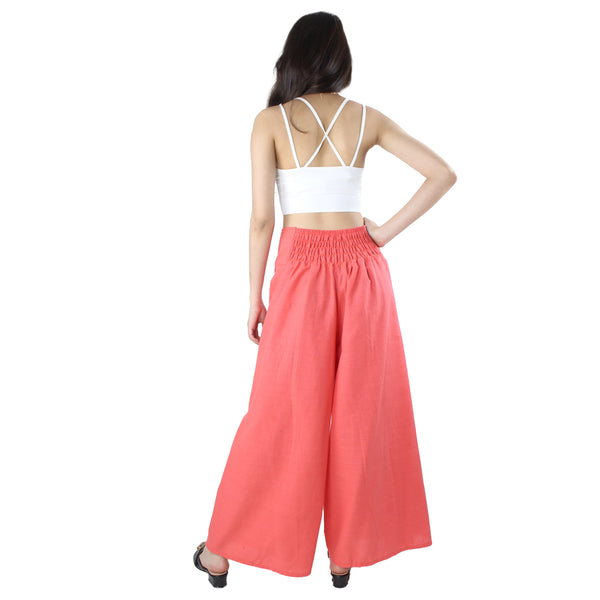 Solid Color Cotton Palazzo Pants in Rose PP0076 010000 27