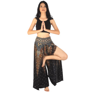 Peacock Women Palazzo Pants in Black Gold PP0076 020007 04