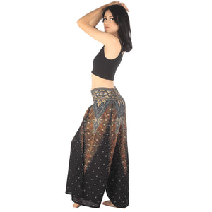 Peacock Women Palazzo Pants in Black Gold PP0076 020007 04