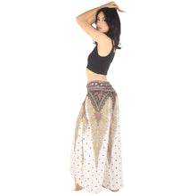 Load image into Gallery viewer, Peacock Women Palazzo Pants in White PP0076 020008 07