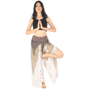 Peacock Women Palazzo Pants in White PP0076 020008 07