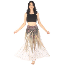 Load image into Gallery viewer, Peacock Women Palazzo Pants in White PP0076 020008 07