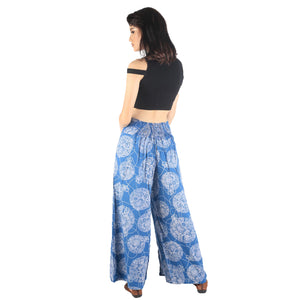 Floral Classic Women Palazzo pants in Blue PP0076 020098 02
