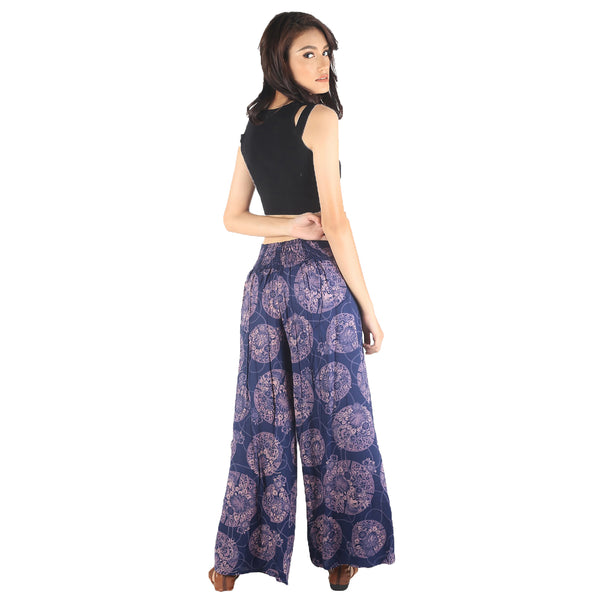 Floral Classic Women Palazzo pants in Navy Blue PP0076 020098 03