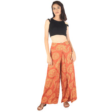 Load image into Gallery viewer, Floral Classic Women Palazzo pants in Orange PP0076 020098 04