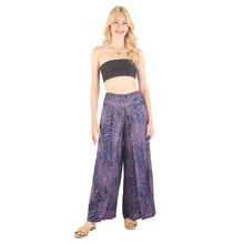 Load image into Gallery viewer, Flower Women Palazzo Pants in Navy Blue PP0076 020194 03