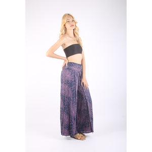 Flower Women Palazzo Pants in Navy Blue PP0076 020194 03