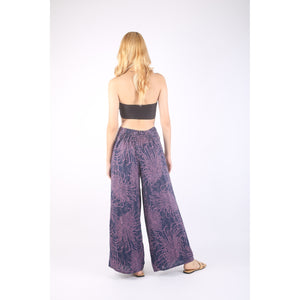 Flower Women Palazzo Pants in Navy Blue PP0076 020194 03