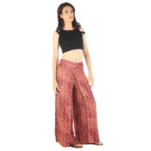 Load image into Gallery viewer, Flower Women Palazzo Pants in Burgundy PP0076 020194 10
