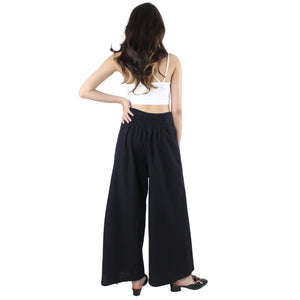 Solid Color Bamboo Cotton Palazzo Pants in Black  PP0076 140000 10