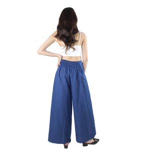 Solid Color Bamboo Cotton Palazzo Pants in Bright Navy PP0076 140000 24
