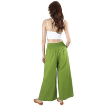 Load image into Gallery viewer, Solid Color Bamboo Cotton Palazzo Pants in Lime Green PP0076 140000 25
