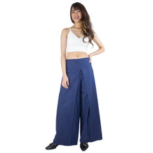 Load image into Gallery viewer, Solid Color Bamboo Cotton Palazzo Pants in Indigo PP0076 140000 26