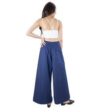 Load image into Gallery viewer, Solid Color Bamboo Cotton Palazzo Pants in Indigo PP0076 140000 26