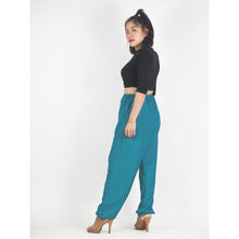 Load image into Gallery viewer, Solid Color Unisex Drawstring Genie Pants in Teal PP0110 020000 17
