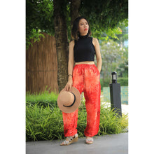 Load image into Gallery viewer, Tie dye Unisex Drawstring Genie Pants in Red PP0110 020038 01