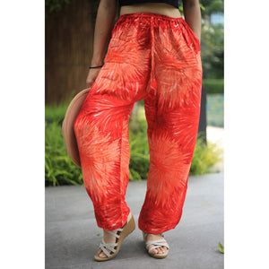 Tie dye Unisex Drawstring Genie Pants in Red PP0110 020038 01