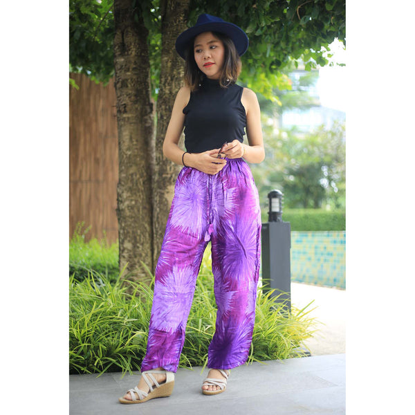 Tie dye Unisex Drawstring Genie Pants in Purple PP0110 020038 04