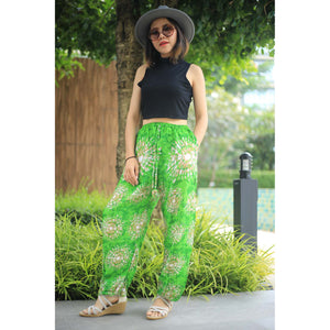 Tie dye Unisex Drawstring Genie Pants in Green PP0110 020039 02