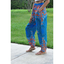 Load image into Gallery viewer, Sunflower Unisex Drawstring Genie Pants in Blue PP0110 020054 05