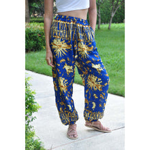 Load image into Gallery viewer, Tie dye Unisex Drawstring Genie Pants in Bright Navy PP0110 020055 05