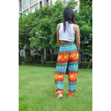 Load image into Gallery viewer, Indian elephant Unisex Drawstring Genie Pants in Orange PP0110 020056 05