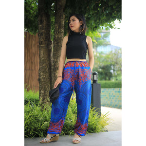 Mandala Unisex Drawstring Genie Pants in Blue PP0110 020068 04