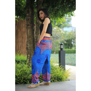 Mandala Unisex Drawstring Genie Pants in Blue PP0110 020068 04