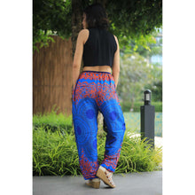 Load image into Gallery viewer, Mandala Unisex Drawstring Genie Pants in Blue PP0110 020068 04