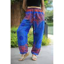 Load image into Gallery viewer, Mandala Unisex Drawstring Genie Pants in Blue PP0110 020068 04