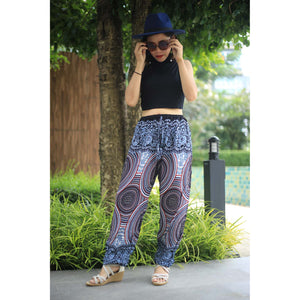 Abstract mandala Unisex Drawstring Genie Pants in White PP0110 020075 01