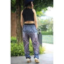 Load image into Gallery viewer, Abstract mandala Unisex Drawstring Genie Pants in White PP0110 020075 01