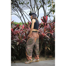 Load image into Gallery viewer, Abstract mandala Unisex Drawstring Genie Pants in Green PP0110 020075 05
