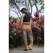 Load image into Gallery viewer, Abstract mandala Unisex Drawstring Genie Pants in Green PP0110 020075 05