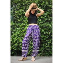 Load image into Gallery viewer, Lovely Heart Unisex Drawstring Genie Pants in Purple PP0110 020078 03