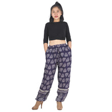 Load image into Gallery viewer, Lovely Heart Unisex Drawstring Genie Pants in Purple PP0110 020078 03