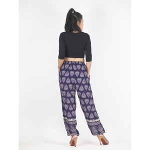 Lovely Heart Unisex Drawstring Genie Pants in Purple PP0110 020078 03