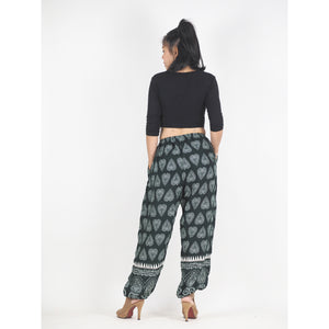 Lovely Heart Unisex Drawstring Genie Pants in Green PP0110 020078 04