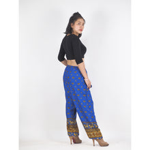 Load image into Gallery viewer, Elephant Unisex Drawstring Genie Pants in Bright Navy PP0110 020099 01
