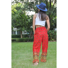 Load image into Gallery viewer, Elephant Unisex Drawstring Genie Pants in Bright Red PP0110 020099 06