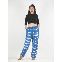 Load image into Gallery viewer, Tie Dye Unisex Drawstring Genie Pants in Blue PP0110 029000 02