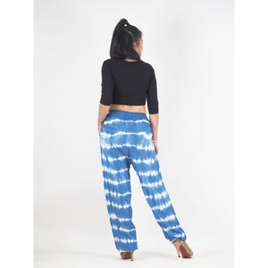 Tie Dye Unisex Drawstring Genie Pants in Blue PP0110 029000 02