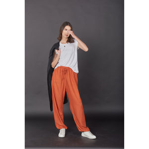 Solid Color Unisex Drawstring Genie Pants in Orange PP0110 020000 11