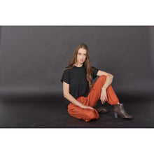 Load image into Gallery viewer, Solid Color Unisex Drawstring Genie Pants in Orange PP0110 020000 11