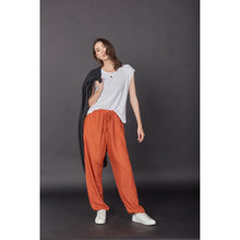 Load image into Gallery viewer, Solid Color Unisex Drawstring Genie Pants in Orange PP0110 020000 11