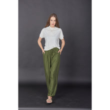 Load image into Gallery viewer, Solid Color Unisex Drawstring Genie Pants in Olive PP0110 020000 13