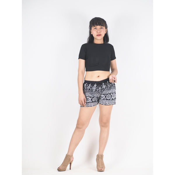 Urban Print Women's Shorts Pants in Black PP0335 020001 01