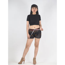 Load image into Gallery viewer, Peacock Eye Women&#39;s Shorts Pants in Black PP0335 020003 01