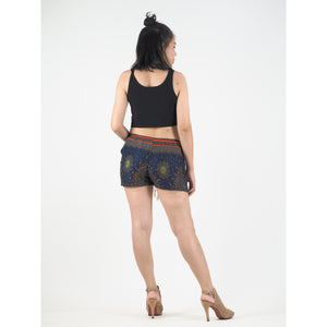 Peacock Eye Women's Shorts Drawstring Genie Pants in Navy PP0142 020003 05