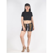 Load image into Gallery viewer, Peacock Women&#39;s Shorts Pants in Black Gold PP0335 020007 04